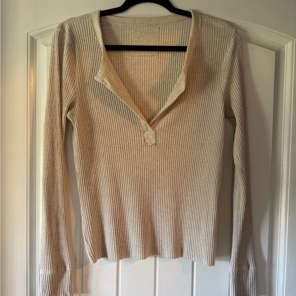 aerie Ribbed Henley